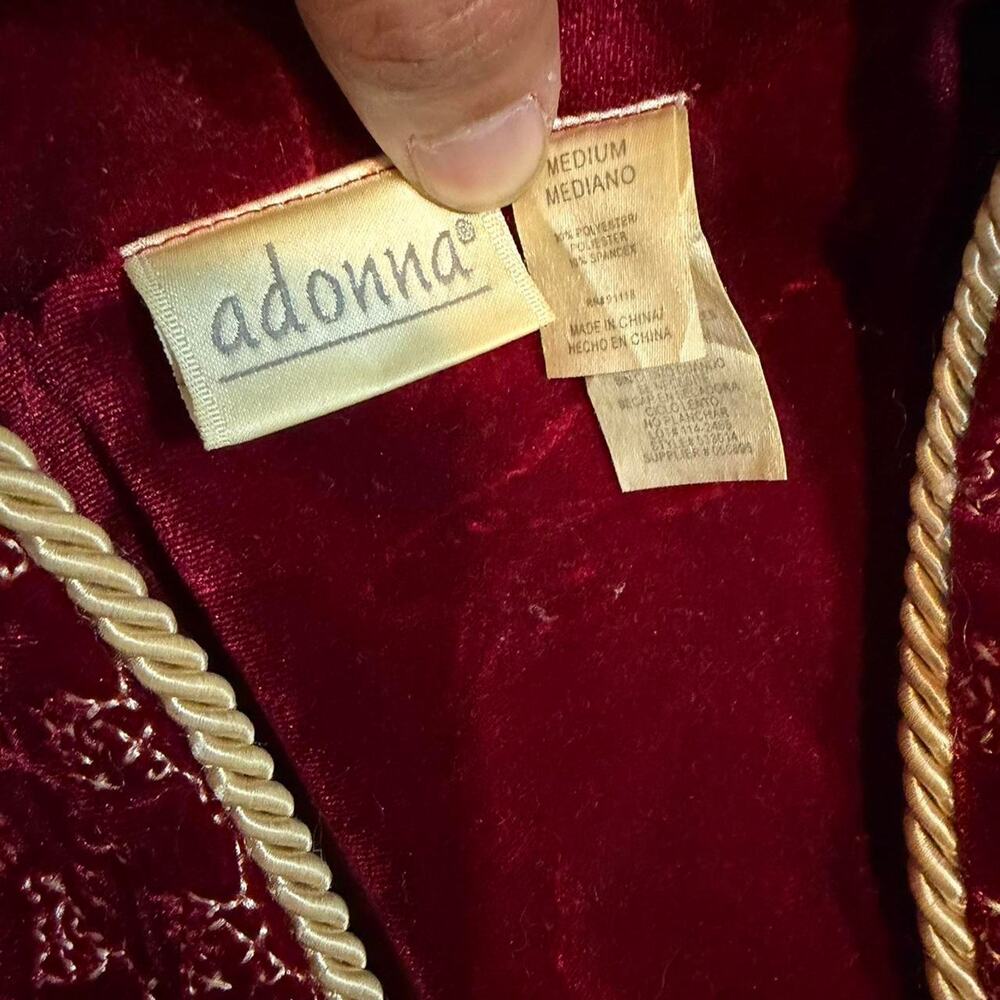 Adonna vtg renaissance‎ robe burgundy - Picture 4 of 7